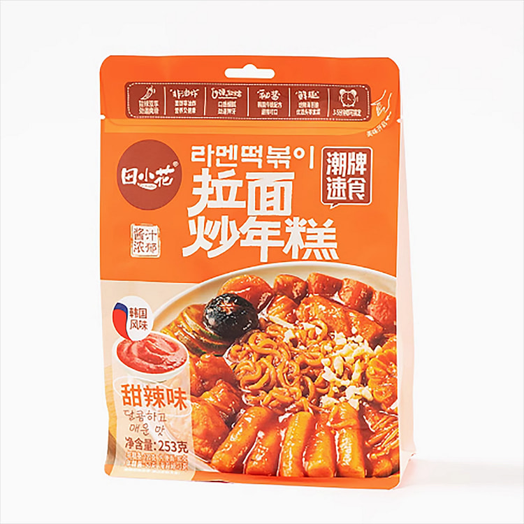 田小花拉面炒年糕韩国风味