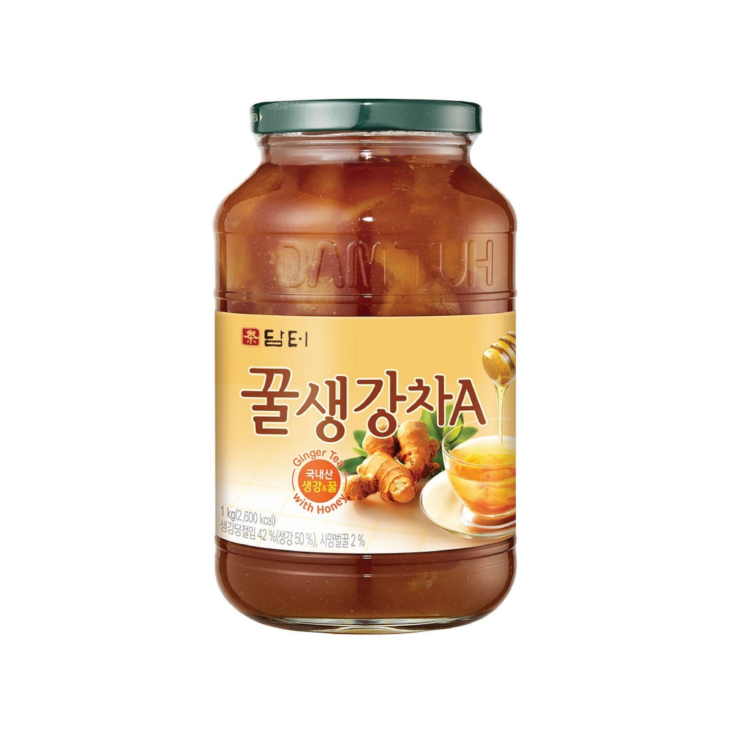 Damtuh Honey Ginger Tea with Ginger Slices 1kg 1000 g