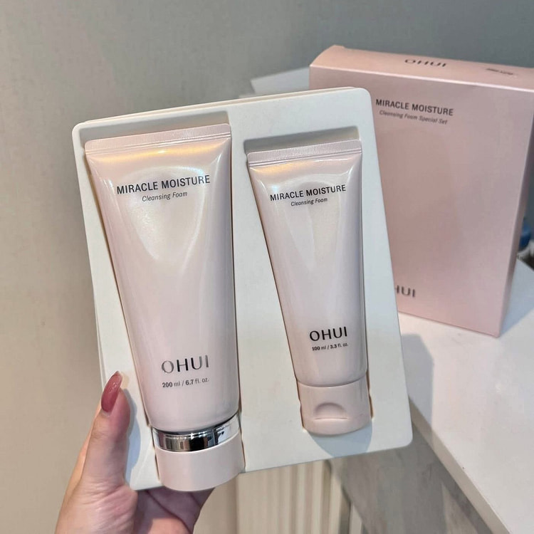 欧蕙粉色洁面泡沫套装 200ml & 100ml 1 盒