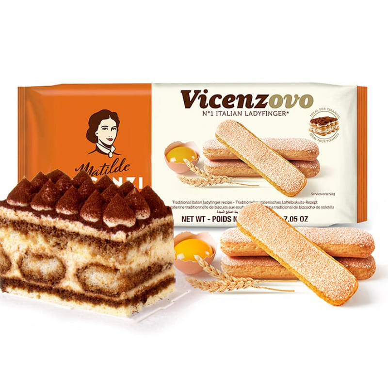 Tiramisu finger Cookies Baked 200g*1 bag 200 g
