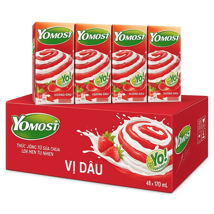 Yomost 草莓酸奶饮料 170ml x 48支