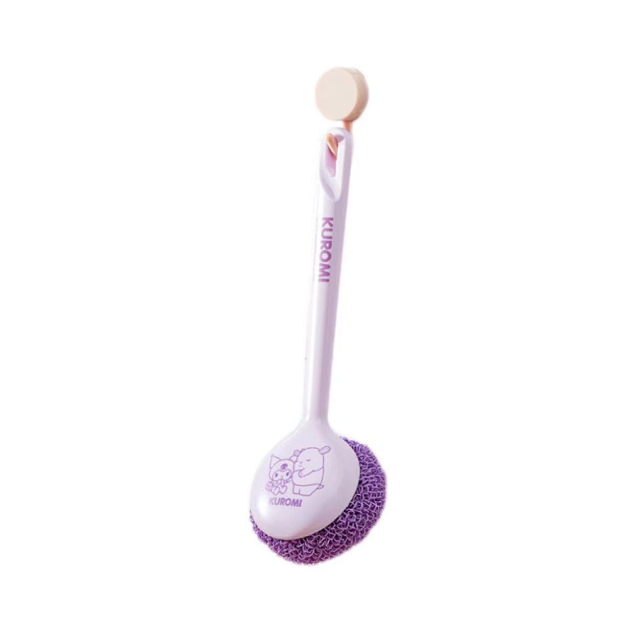 Sanrio Cartoon Long Handle Steel Ball Pot Brush – Kuromi 1 PC 1 each