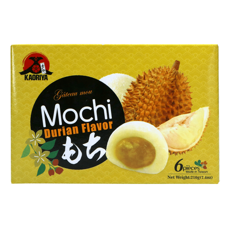 Kaoriya Durian Flavor Mochi Cake 210g 1 ส่วน