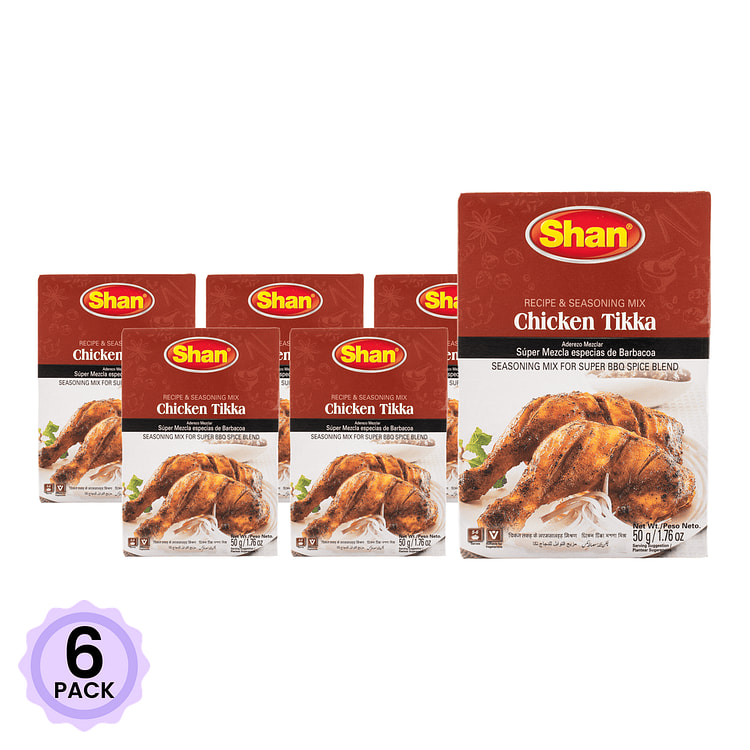 Shan 烧烤调味料(Chicken Tikka) 1.76 盎司*6 包