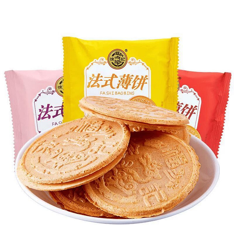 Xu FuJi Banana Flavor Crispy Sandwich Cookies 200g 200 g