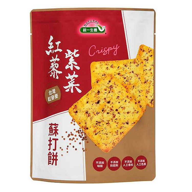 統一生機  紅藜紫菜蘇打餅