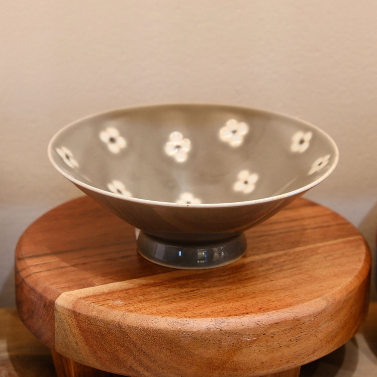 Hasami Hand Draw 14cm Bowl - Gray 1 count