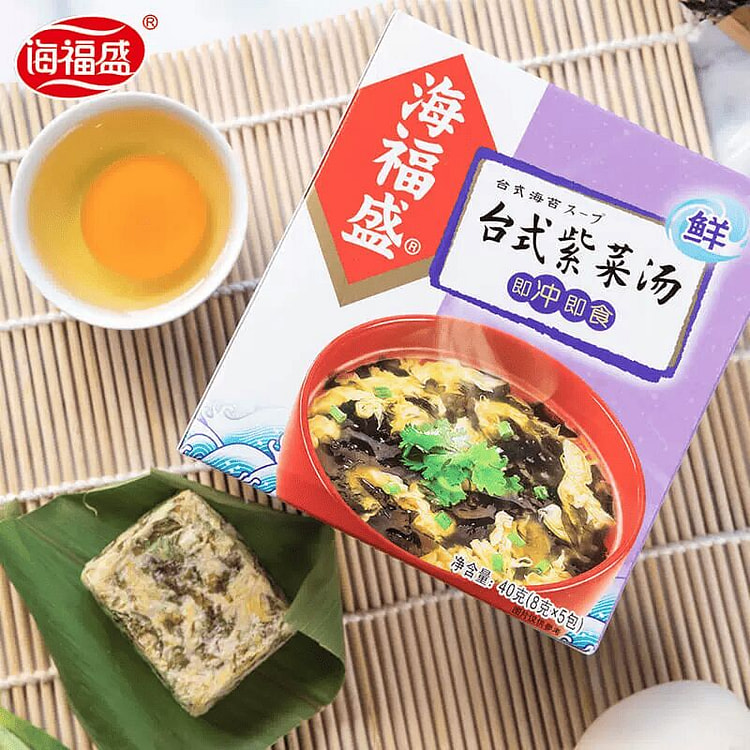 Instant Seaweed Egg Drop Soup-40g(8g*5packs) 1 box