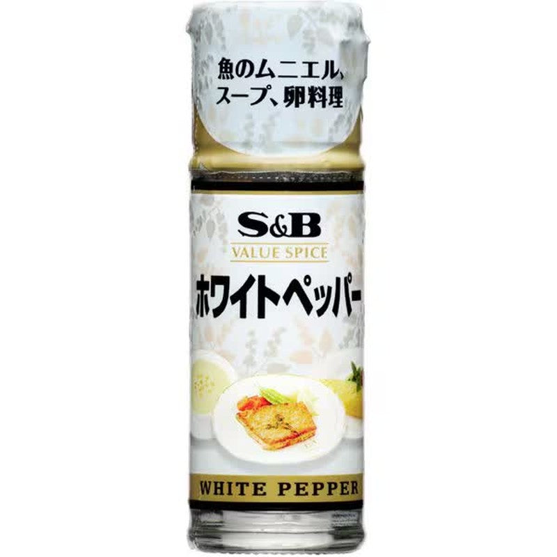 S&B Value Spice White Pepper 10g 1 each