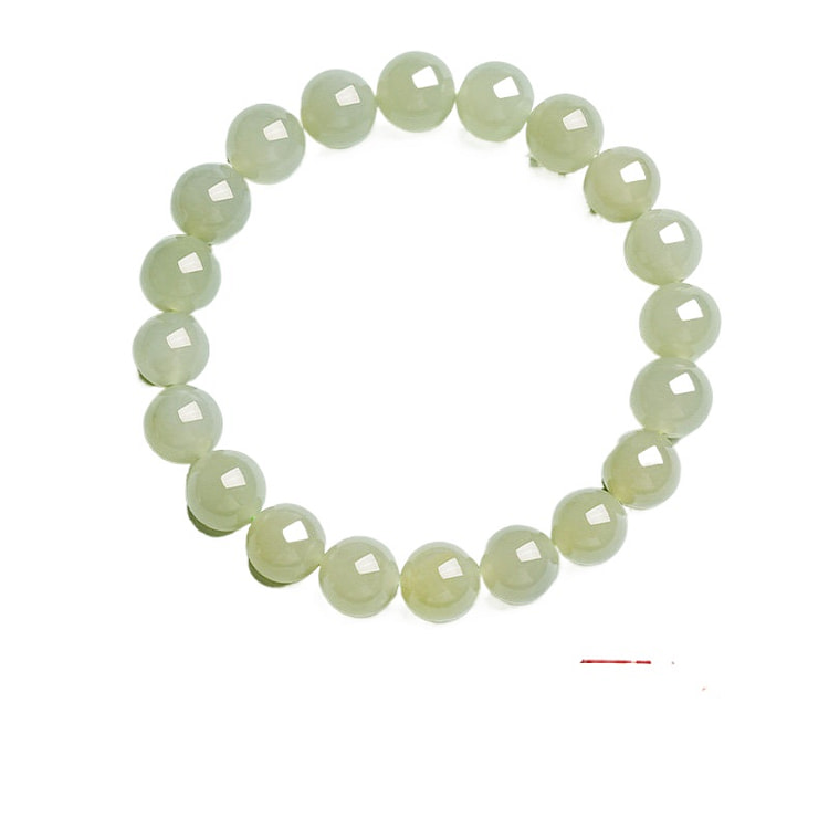 宫里上新 和田玉手串青海老坑 浅冰晴约 10mm 1 盒