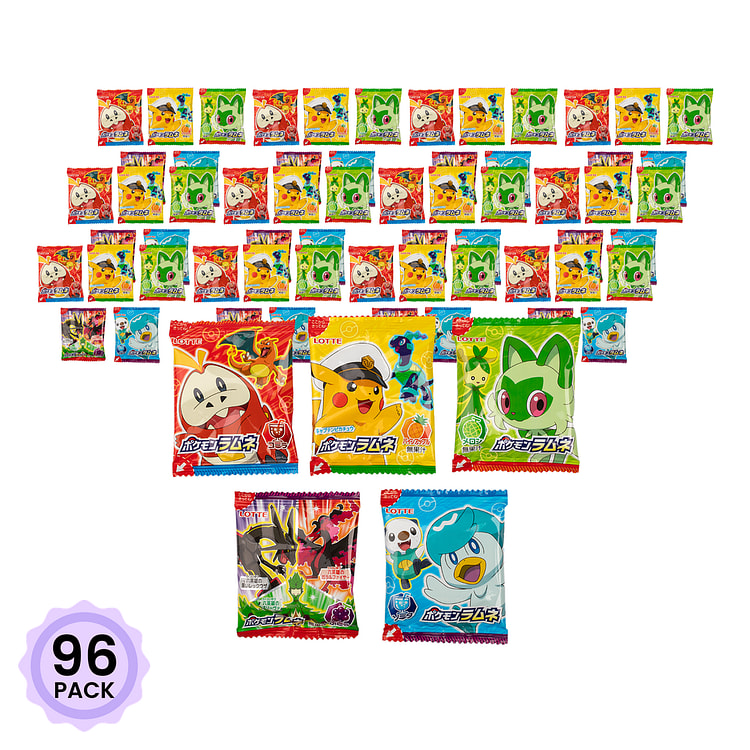 Lotte Pokemon Ramune Candy 5pack 68 g*96 pack
