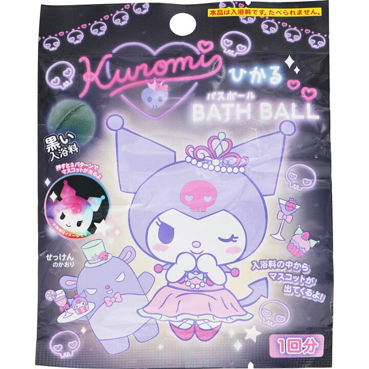SANTAN Sanrio Glowing Bath Ball Kuromi 75g 1 each
