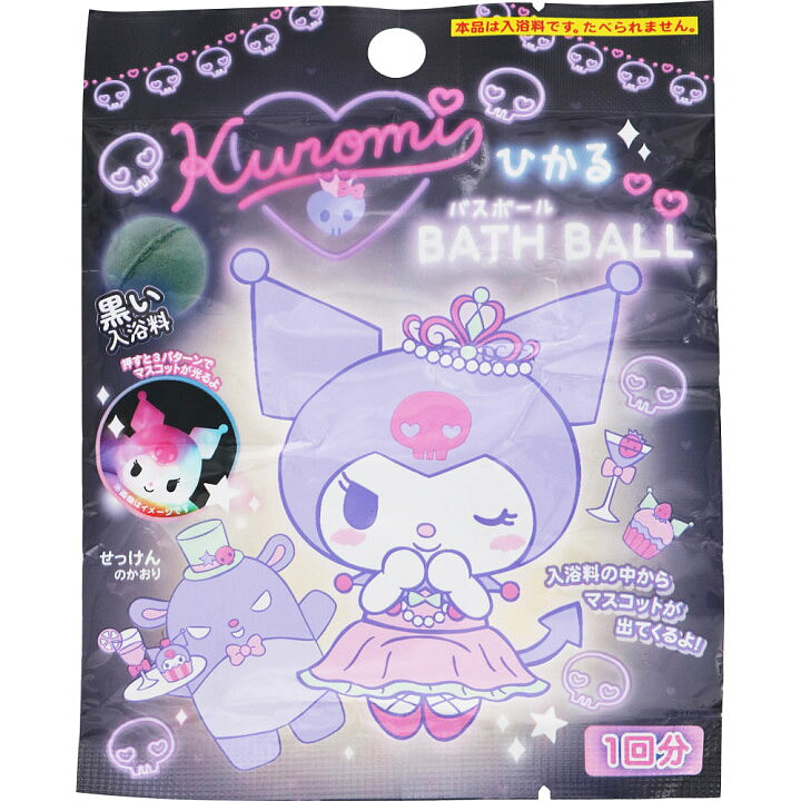 SANTAN Sanrio Glowing Bath Ball Kuromi 75g 1 each