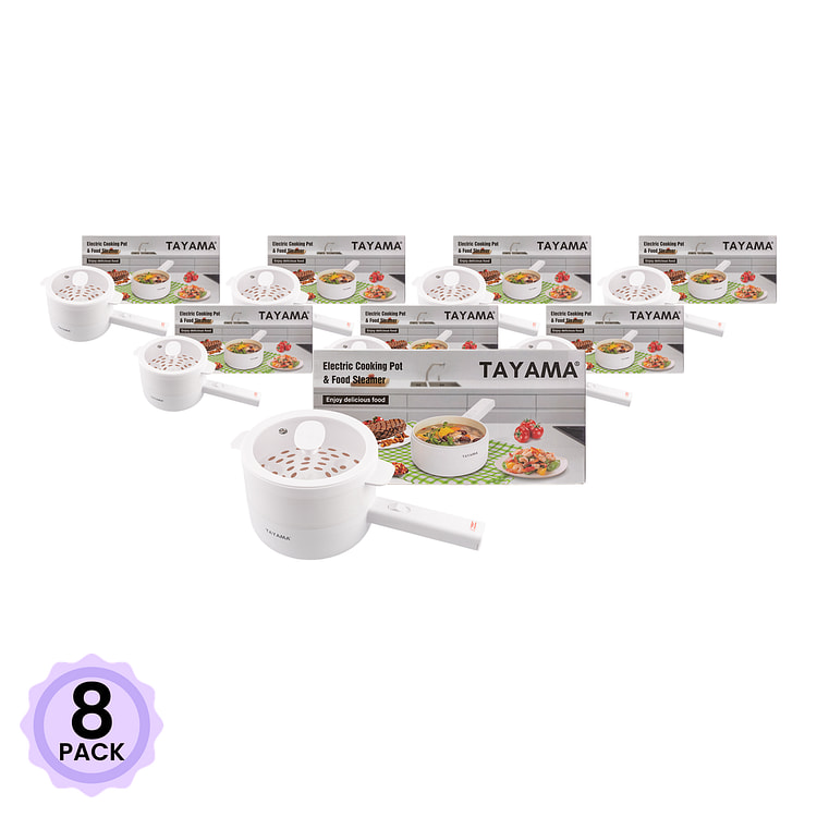 Tayama® 1.5L Electric Cooking Pot Food Steamer 1 case*8 pack