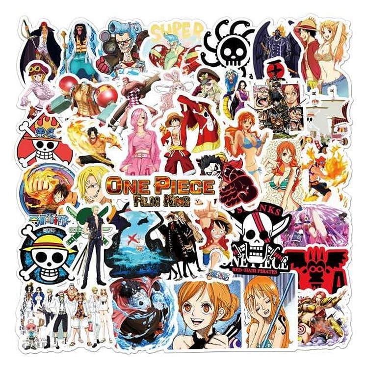 Cute Anime Waterproof Stickers 50-Pack 1 count