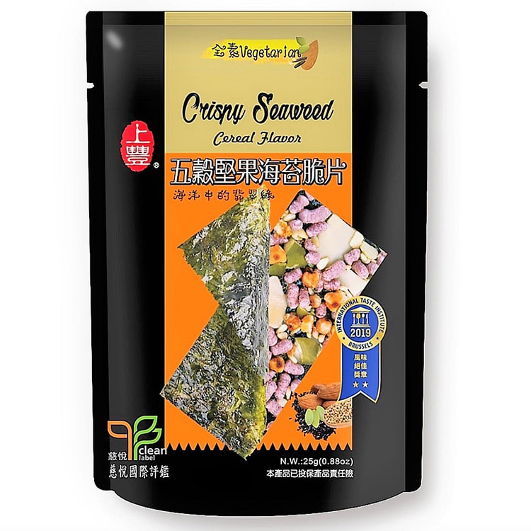 Shangfeng - Five Grains Nuts Seaweed Crispy 25g (min 5)
