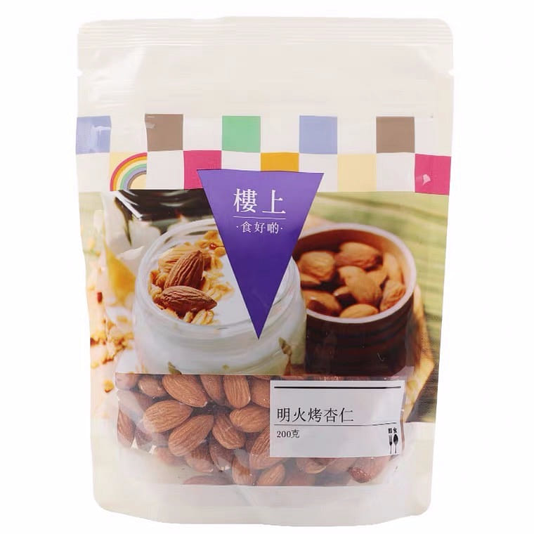 香港直送 樓上 韓國明火烤杏仁 袋裝堅果零食 200 克