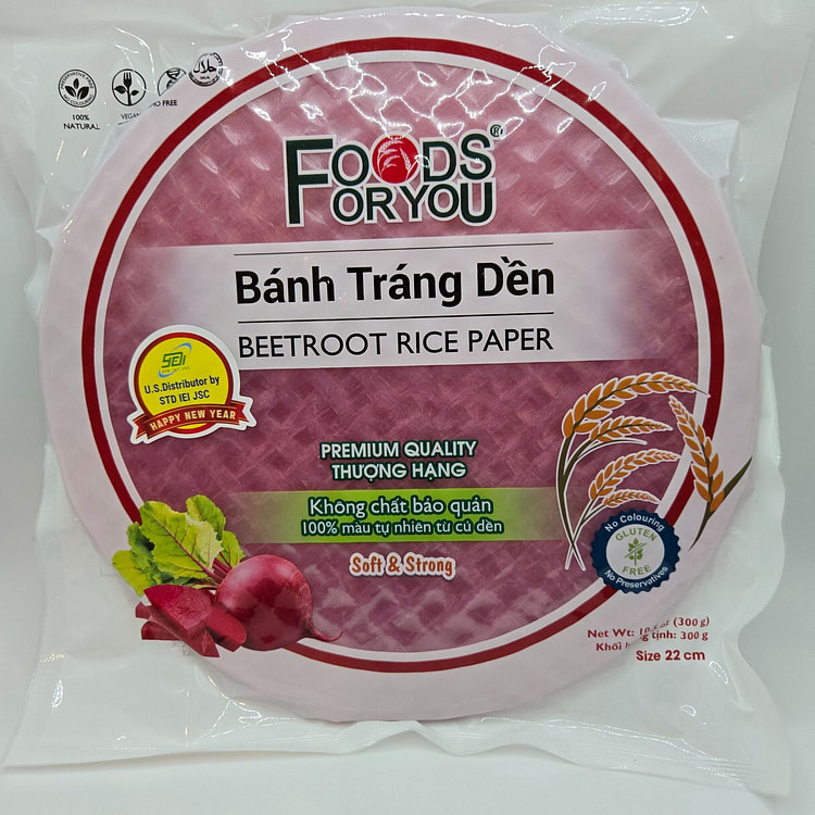 Bánh Tráng Đen Củ Dền – Chất Lượng Cao (min 2)