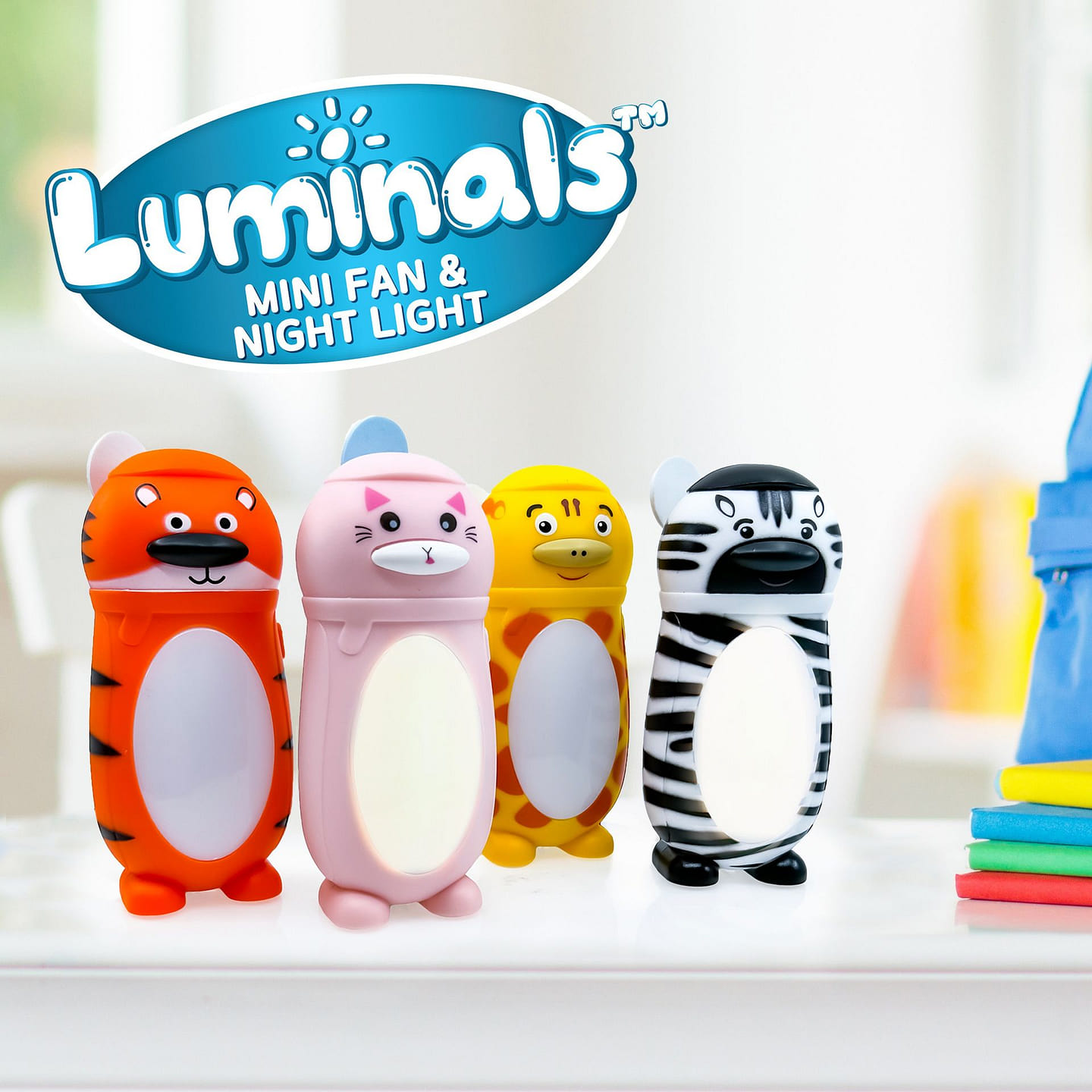 Luminals Mini Fan & LED Night Light 4 Pack 1 each