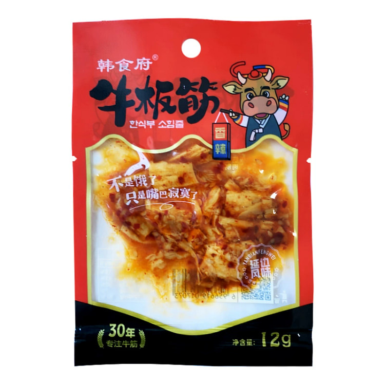 Korean spicy beef tendon 12g*10 bags ready to eat