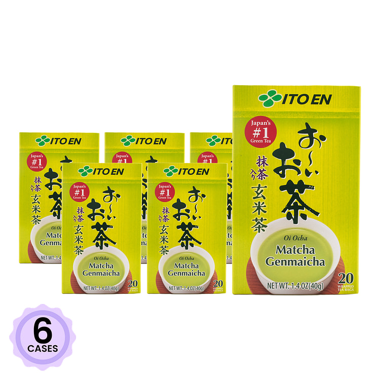 Trà Xanh Gạo Lứt Rang Túi Lọc Oi Ocha Itoen 20 gói 0.07 oz*20 pack*6 case