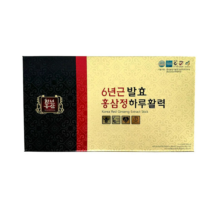 [CHUN-YEUN HONGSAM] 韩国 6 年红参提取物棒 15ml x 60 支