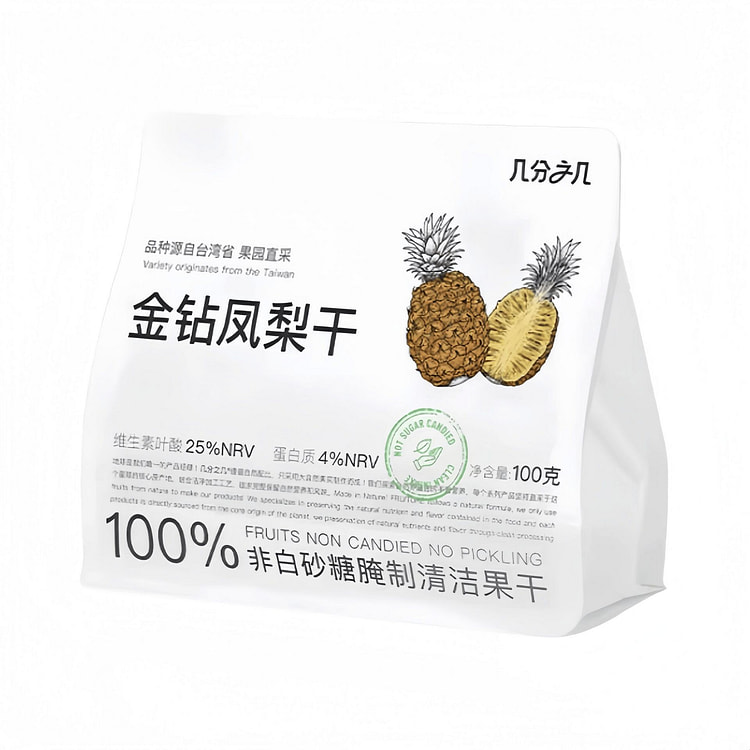 Dried Pineapple 100g*1 bag 100 g