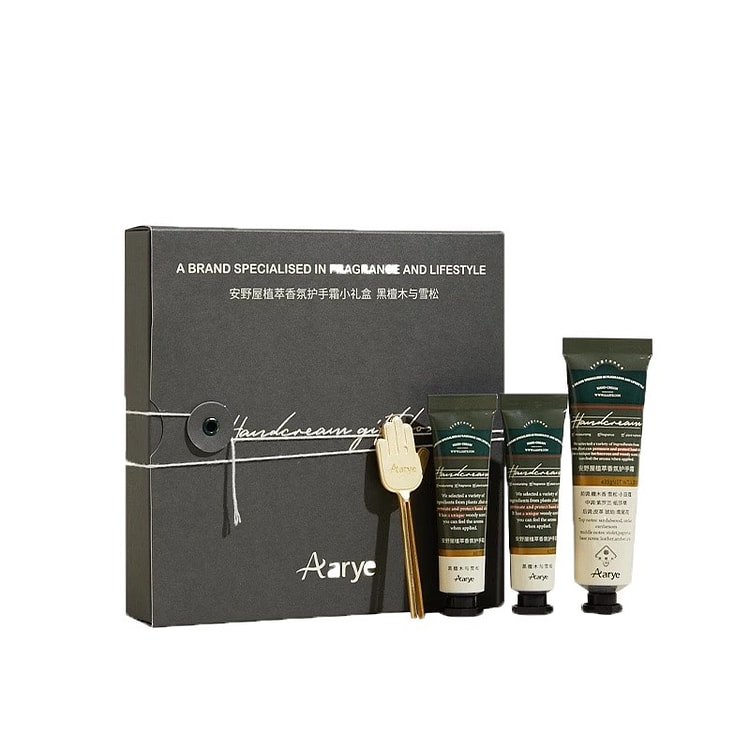 AARYE Hand Cream Gift Set #Ebony & Cedar 55 g