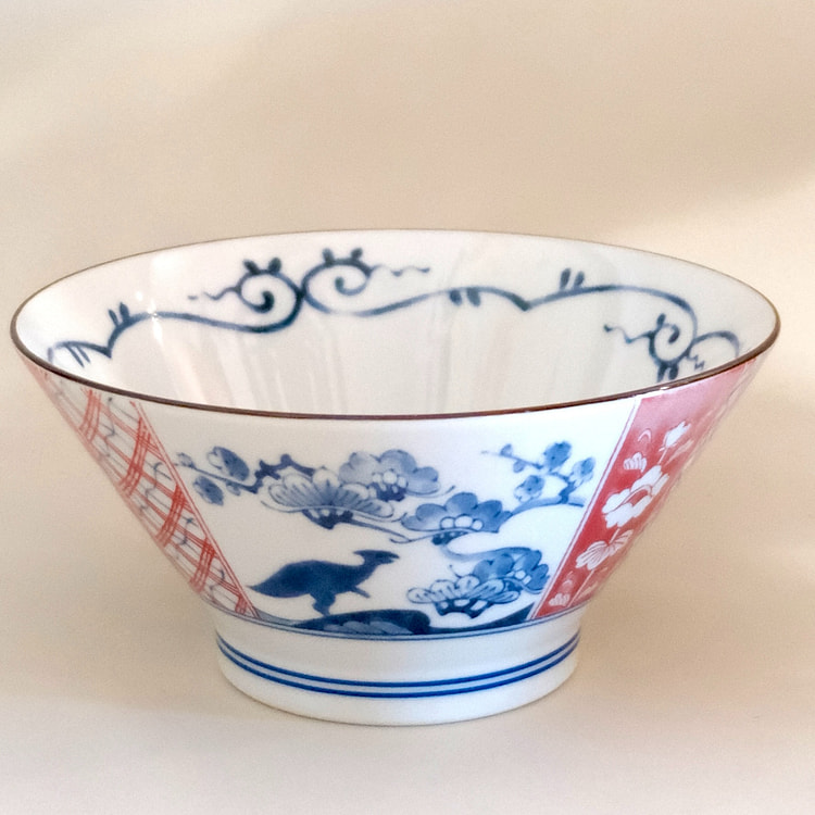 Mino ware Dragon Ramen Bowl 19cm