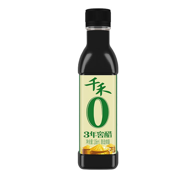 千禾零添加3年窖醋醋汁饺子寿司调料宿舍小瓶调料组合106ml*1瓶