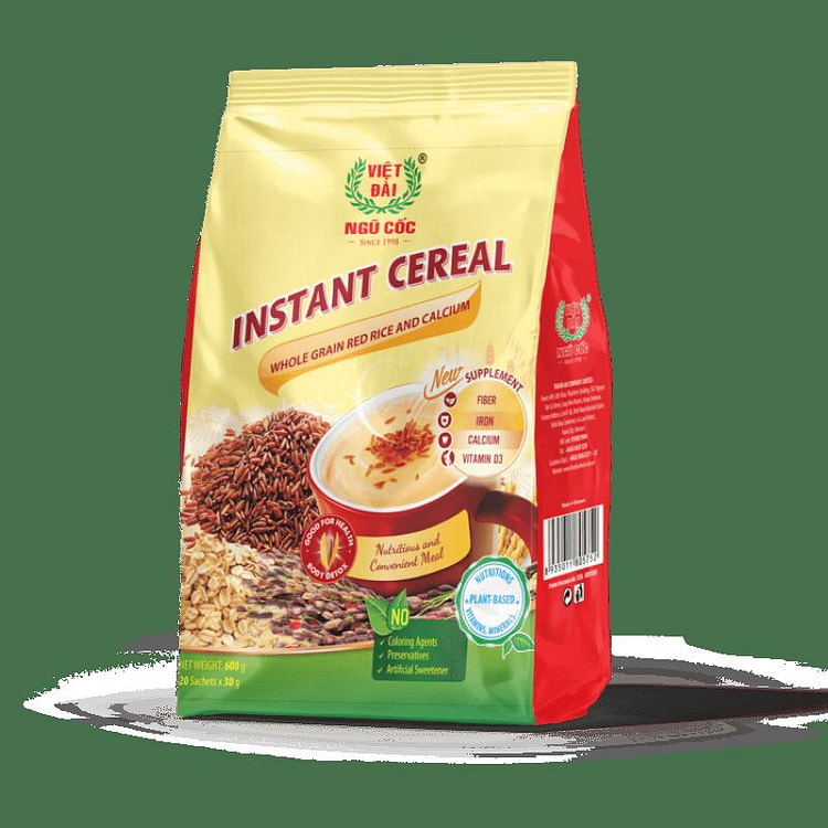 Viet Dai Instant Cereal Whole Grain Red Rice 600g 1 pack