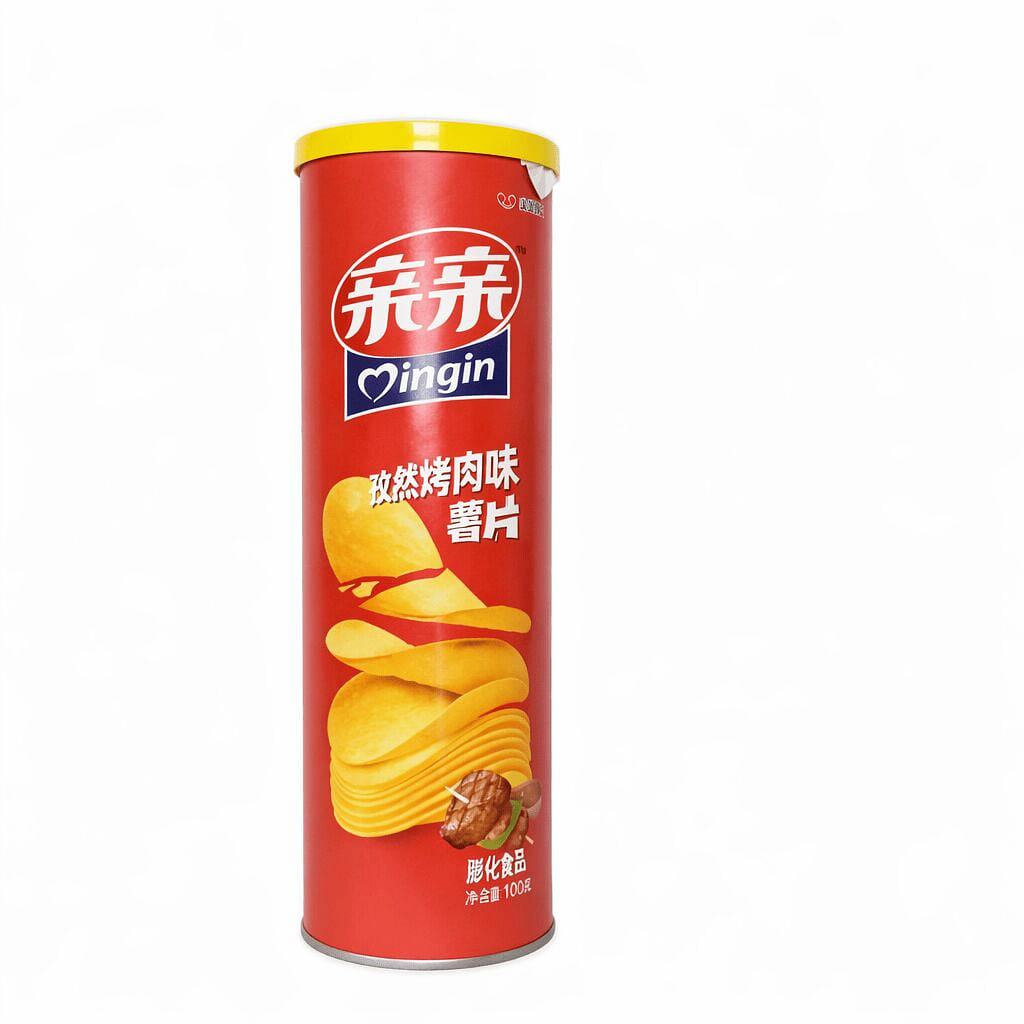 QINQIN CHIPS BBQ FLAVOR 100 g