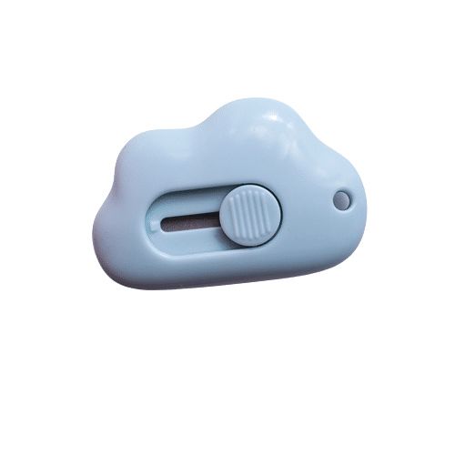Mini Portable Small Student Art Knife Express Unboxing Clouds Blue 1 個