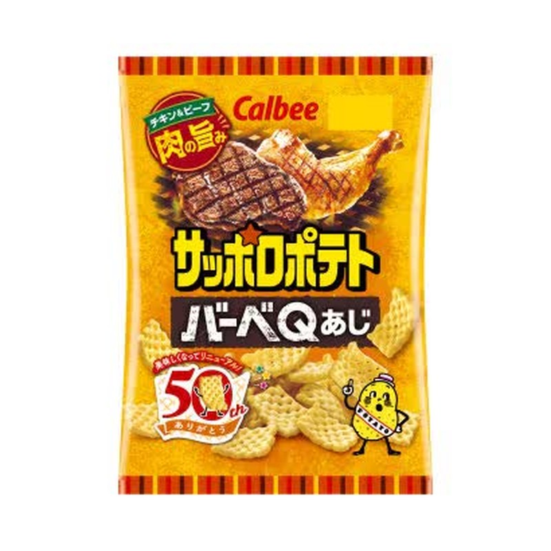 Calbee Sapporo Potato BarbeQ Flavor 72g 1 個