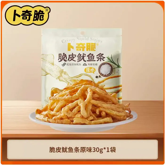卜奇脆鱿鱼丝鱿鱼条休闲零食 原味30g*1袋