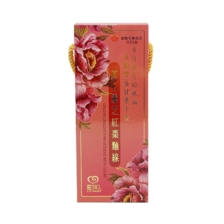 台湾【灵芝草人】 真心灵芝红枣面线礼盒
