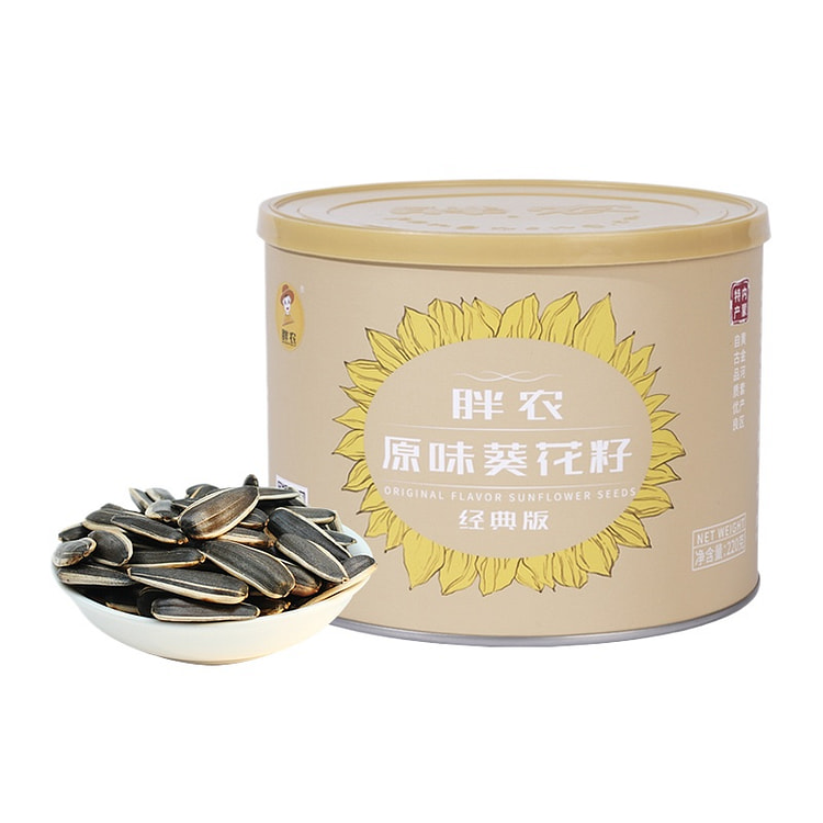 胖农原味大颗粒熟葵花籽220g*1罐