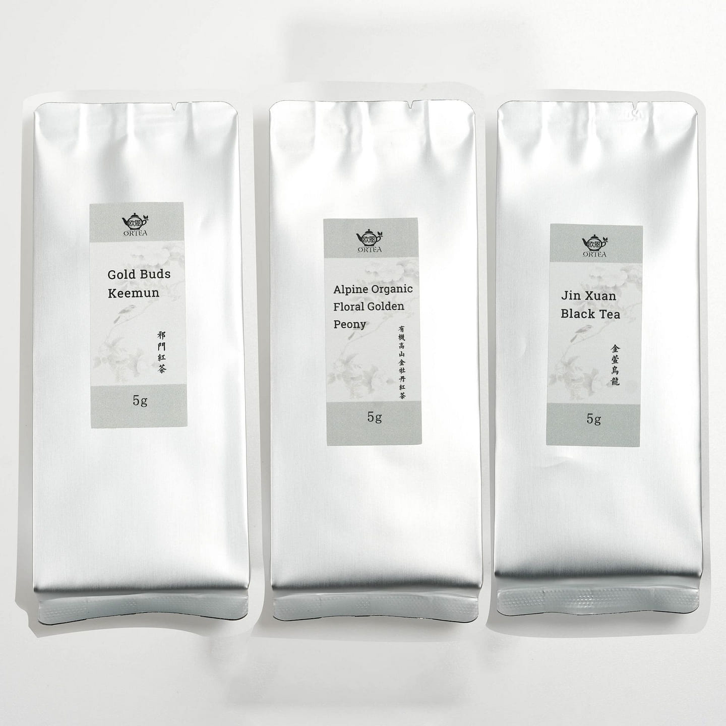 Black Tea Sample Keemun Golden Peony Jin Xuan 6pcs 1 each