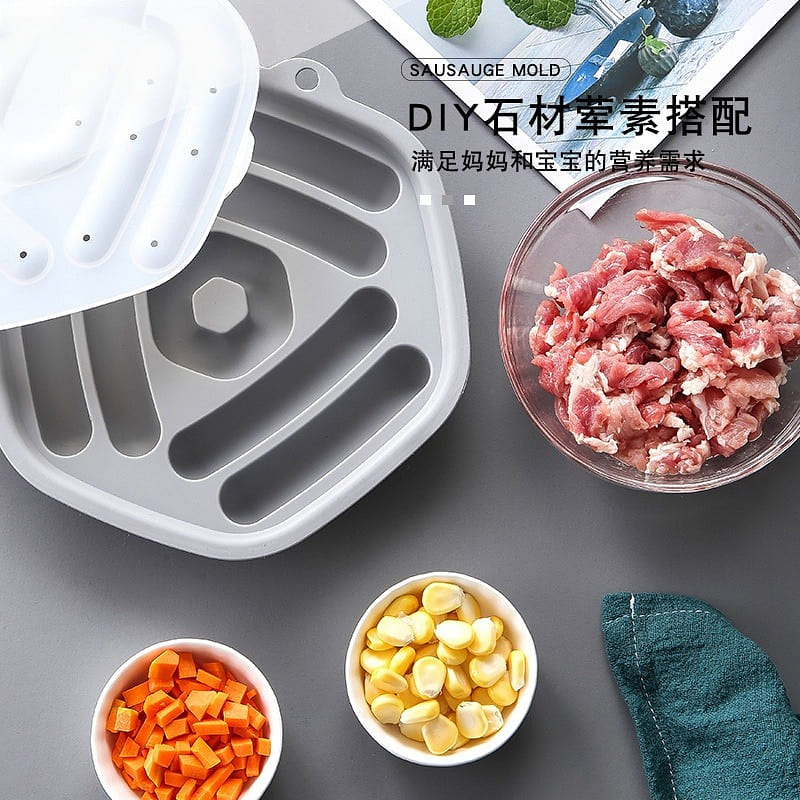DIY Sausage Silicone Mold Food-Grade Silicone 1 count