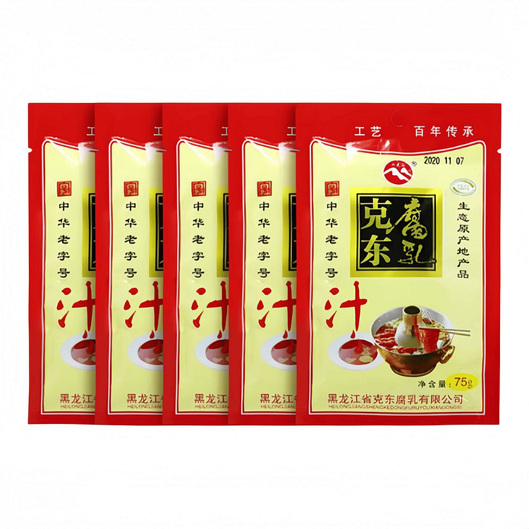 克东 腐乳汁 75g*5袋 375 克