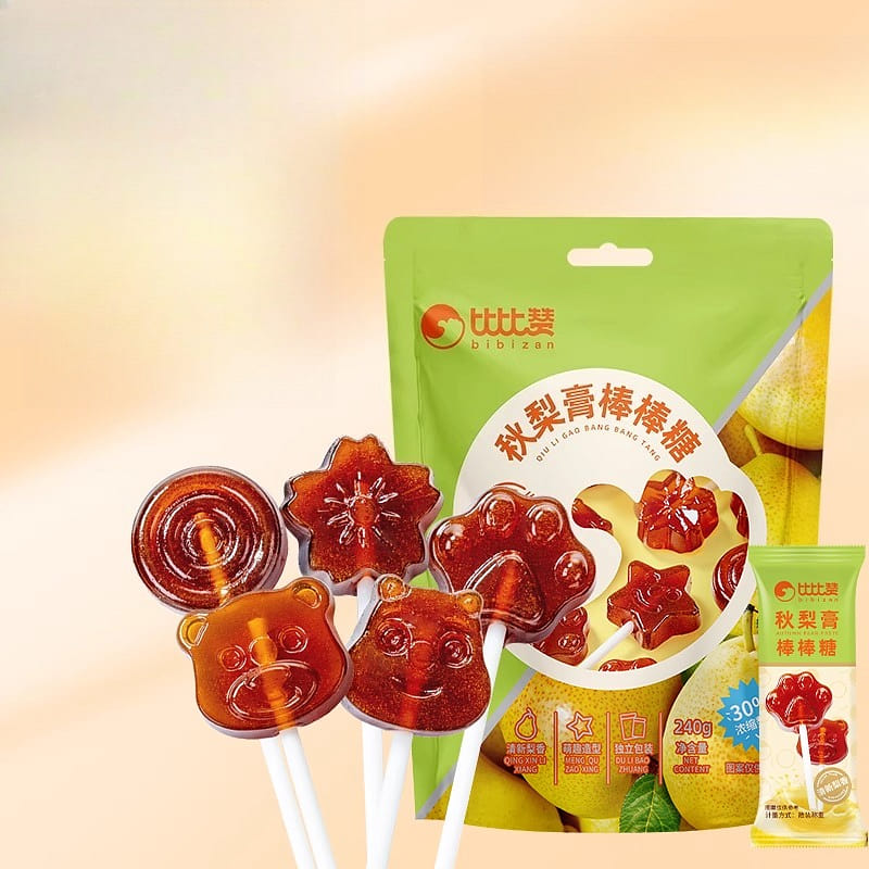Bibizan Autumn Pear Syrup Lollipop 240g*1 bag 240 g