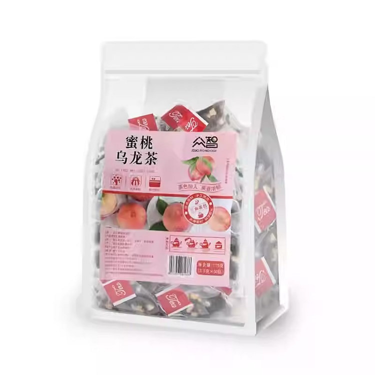Peach and white peach oolong tea bags, individuall 175 g