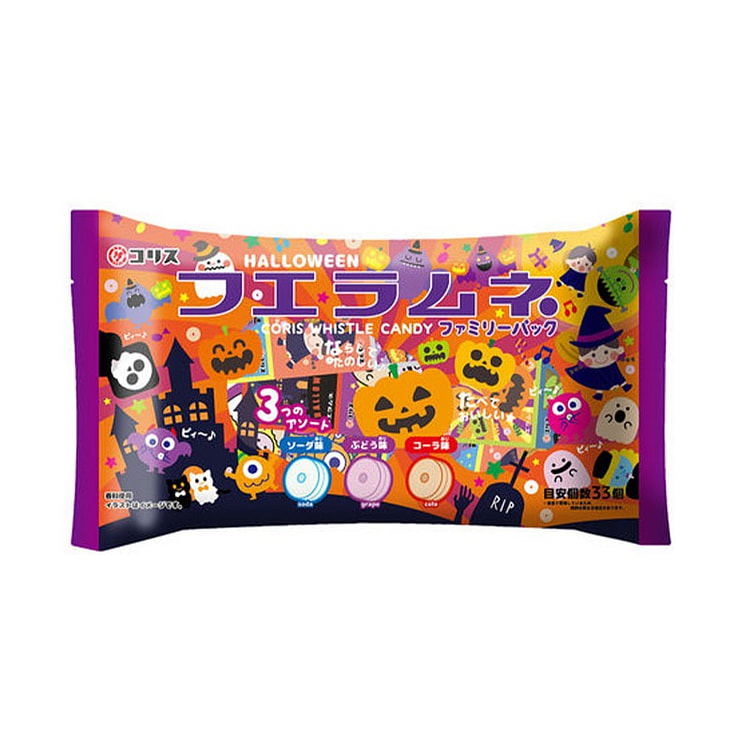 可利斯Coris·万圣节可乐葡萄味口哨糖90g 90 克