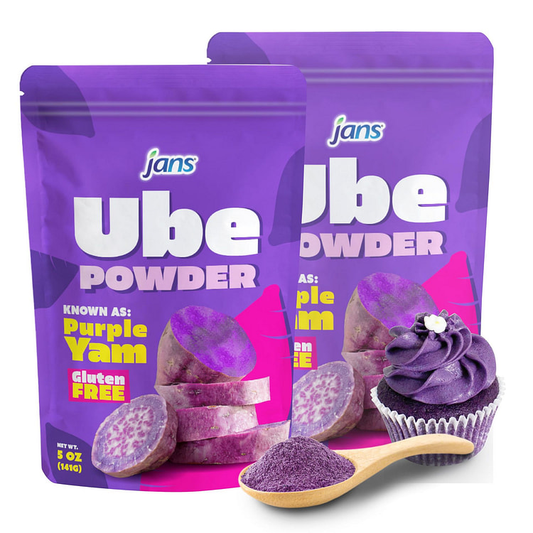 Jans - Natural Ube Powder 5oz - Pack of 2 5 oz*2 pack