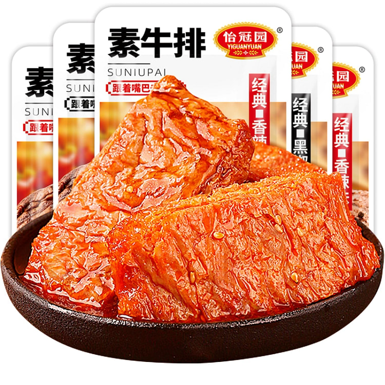 怡冠园解饿豆干辣条手撕素肉香辣味28g*5 140 克