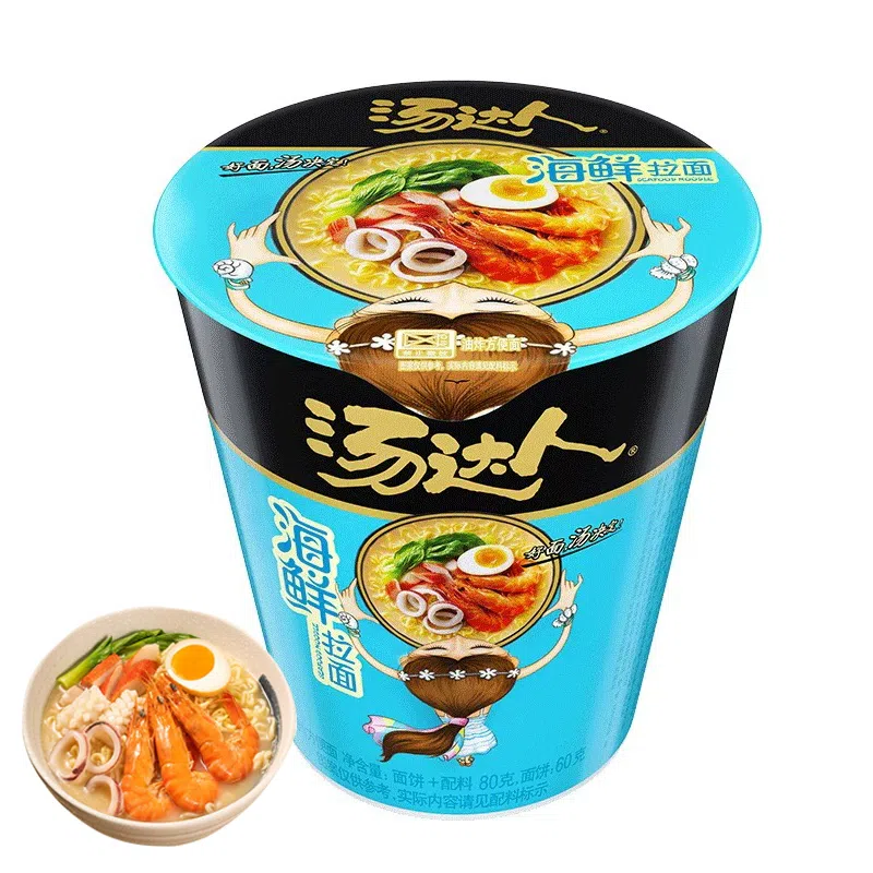 汤达人海鲜拉面80g*1桶方便面泡面 80 克
