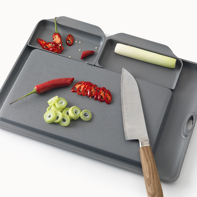 Double Save Non-Slip Top Side Cutting Board 1 pack