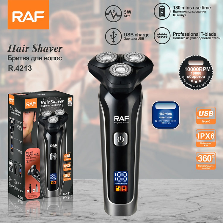 Rechargeable electric shave digital portable 1 bunch