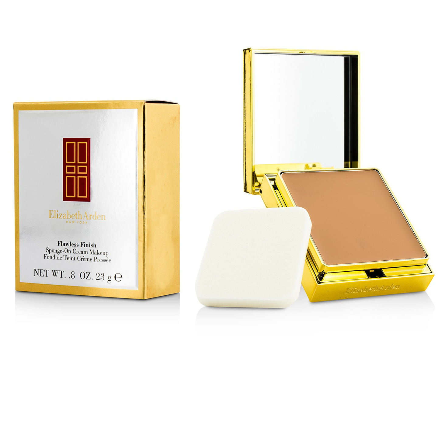 Elizabeth Arden Flawless Finish Sponge On Cream Makeup (Golden Case) – 52 Bronzed Beige II 23g/0.8oz 23 g
