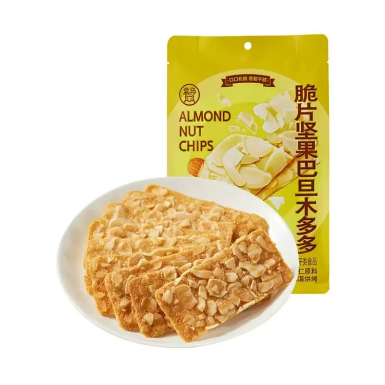 盒马 脆片坚果巴旦木多多80g原味低温烘烤入口松脆休闲小零食